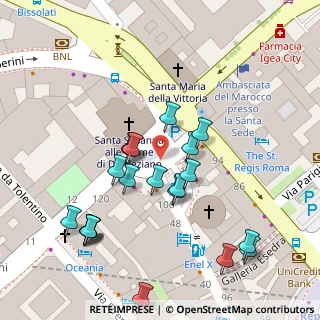 Mappa Piazza di S. Bernardo, 00185 Roma RM, Italia (0.0381)