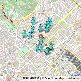 Mappa Piazza di S. Bernardo, 00185 Roma RM, Italia (0.3495)
