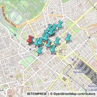 Mappa Piazza di S. Bernardo, 00184 Roma RM, Italia (0.2855)