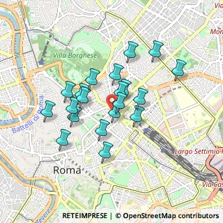 Mappa Piazza di S. Bernardo, 00185 Roma RM, Italia (0.7685)