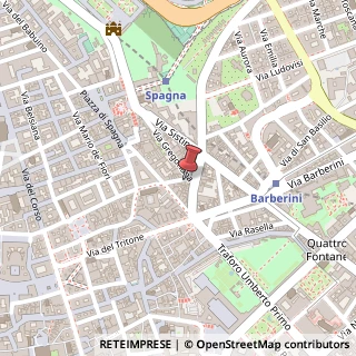 Mappa Via di Capo le Case, 4, 00187 Roma, Roma (Lazio)