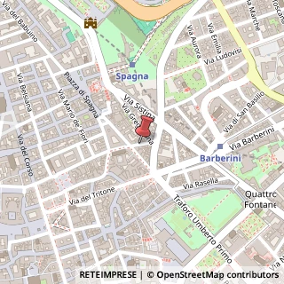 Mappa Via di Capo le Case,  49, 00187 Roma, Roma (Lazio)
