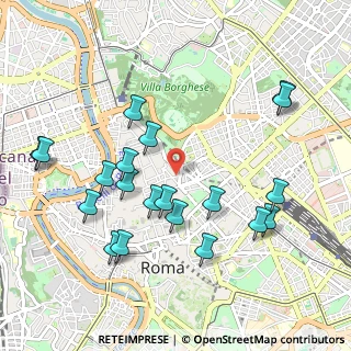 Mappa Via Capo le Case, 00185 Roma RM, Italia (1.1375)