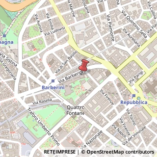 Mappa Via Barberini, 36, 00187 Roma, Roma (Lazio)