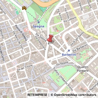 Mappa Via Francesco Crispi, 46, 00187 Roma, Roma (Lazio)