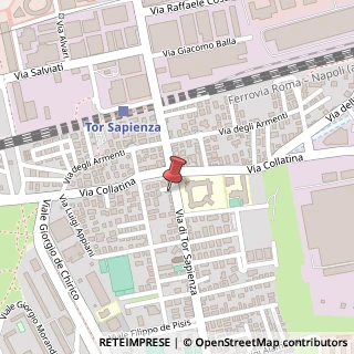 Mappa Via di Tor Sapienza, 4, 00155 Roma, Roma (Lazio)
