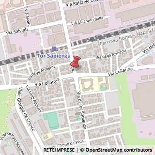 Mappa Via di Tor Cervara, 326, 00155 Roma, Roma (Lazio)