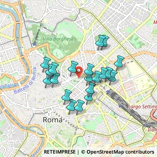 Mappa Salita di S. Nicola da Tolentino, 00187 Roma RM, Italia (0.7905)