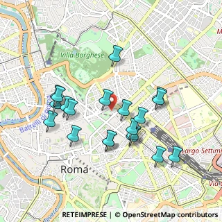 Mappa Salita di S. Nicola da Tolentino, 00187 Roma RM, Italia (0.9535)