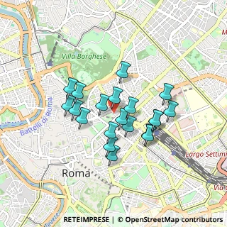 Mappa Salita di S. Nicola da Tolentino, 00187 Roma RM, Italia (0.7405)