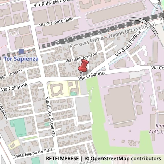 Mappa Via Collatina, 299, 00155 Albano Laziale, Roma (Lazio)