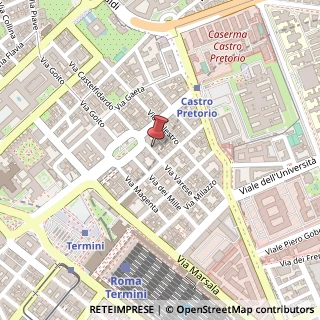 Mappa Via Vittorio Bachelet, 4, 00185 Roma, Roma (Lazio)