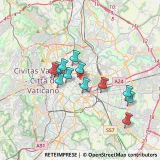 Mappa Via Vittorio Bachelet, 00185 Roma RM, Italia (3.23667)