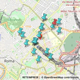 Mappa Via Vittorio Bachelet, 00185 Roma RM, Italia (0.8635)