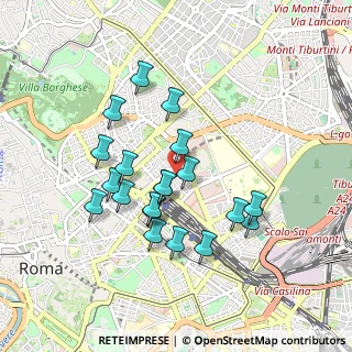 Mappa Via Vittorio Bachelet, 00185 Roma RM, Italia (0.8655)