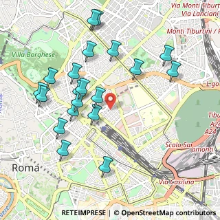 Mappa Via Vittorio Bachelet, 00185 Roma RM, Italia (1.114)