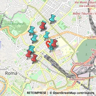 Mappa Via Vittorio Bachelet, 00185 Roma RM, Italia (0.7825)