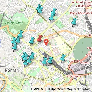 Mappa Via Vittorio Bachelet, 00185 Roma RM, Italia (1.2785)