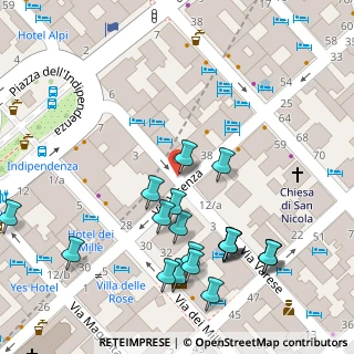 Mappa Via Vittorio Bachelet, 00185 Roma RM, Italia (0.075)