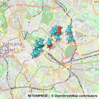 Mappa Via Vittorio Bachelet, 00185 Roma RM, Italia (1.27692)