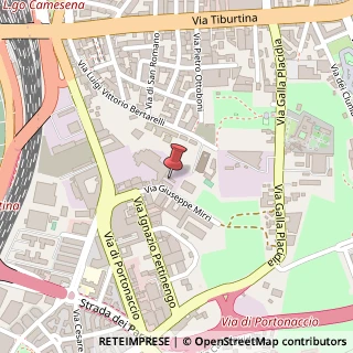 Mappa Via Giuseppe Mirri, 35, 00159 Roma, Roma (Lazio)