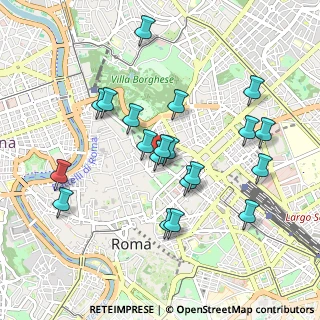 Mappa Via dei Cappuccini, 00187 Roma RM, Italia (0.97)