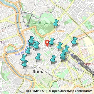Mappa Via dei Cappuccini, 00187 Roma RM, Italia (0.9345)
