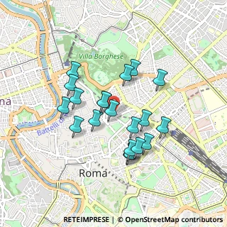 Mappa Via dei Cappuccini, 00187 Roma RM, Italia (0.7965)