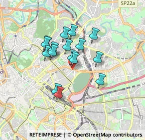 Mappa Via Giuseppe de Mattheis, 00161 Roma RM, Italia (1.43824)