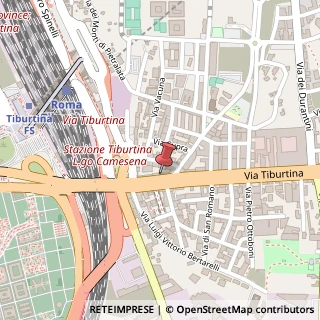 Mappa Via Tiburtina, 375, 00159 Roma, Roma (Lazio)