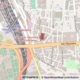 Mappa Via Olindo Malagodi, 11, 00157 Roma, Roma (Lazio)