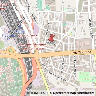 Mappa Via Cupra, 32A, 00157 Roma, Roma (Lazio)