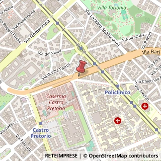 Mappa Via Giovanni Battista Morgagni, 2, 00161 Roma, Roma (Lazio)