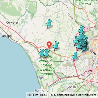 Mappa Via Aurelia km 21, 00050 Fiumicino RM, Italia (10.384)