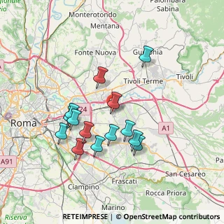 Mappa Via Giacomo Fauser, 00132 Roma RM, Italia (6.98)