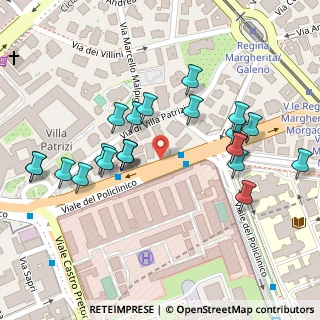 Mappa Viale del Policlinico, 00161 Roma RM, Italia (0.13182)