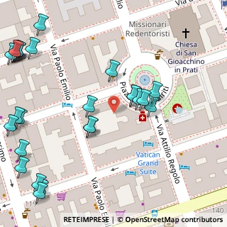 Mappa Piazza dei Quiriti, 00192 Roma RM, Italia (0.06154)