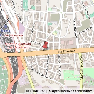 Mappa Via Tiburtina, 437, 00157 Roma, Roma (Lazio)