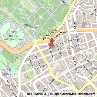 Mappa Via Marche,  72, 00187 Roma, Roma (Lazio)