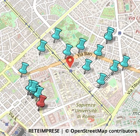 Mappa Piazza Sassari, 00161 Roma RM, Italia (0.587)