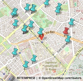 Mappa Piazza Sassari, 00161 Roma RM, Italia (0.662)