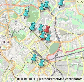 Mappa Piazza Sassari, 00161 Roma RM, Italia (1.83583)