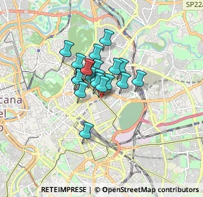 Mappa Piazza Sassari, 00161 Roma RM, Italia (1.021)