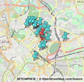 Mappa Piazza Sassari, 00161 Roma RM, Italia (1.2535)