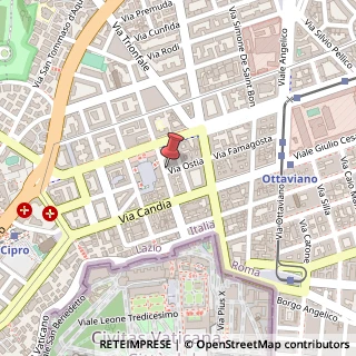 Mappa Via Ostia, 2, 00192 Roma, Roma (Lazio)