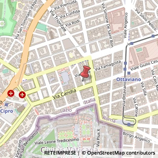 Mappa Via Tolemaide,  14, 00192 Roma, Roma (Lazio)