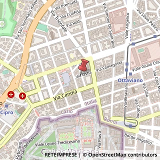 Mappa Via Ostia,  18, 00192 Roma, Roma (Lazio)