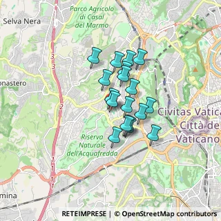 Mappa Via Giambattista Soria, 00168 Roma RM, Italia (1.23056)