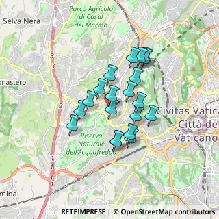 Mappa Via Giambattista Soria, 00168 Roma RM, Italia (1.399)