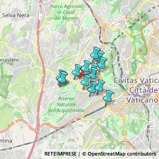Mappa Via Giambattista Soria, 00168 Roma RM, Italia (1.03429)
